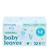 ATTITUDE Eco-Conscious Disposable Diapers, EWG Verified, Size 1/2 (7-17 lbs),