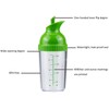 Nicunom 3 Pack Salad Dressing Shaker Container, 7 Oz Salad
