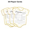 Baby Shower Game Cards, Shaped Card Prediction and Advice Card