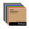 Cricut Value Permanent Vinyl - 10ft Rainbow Sampler, 12in x