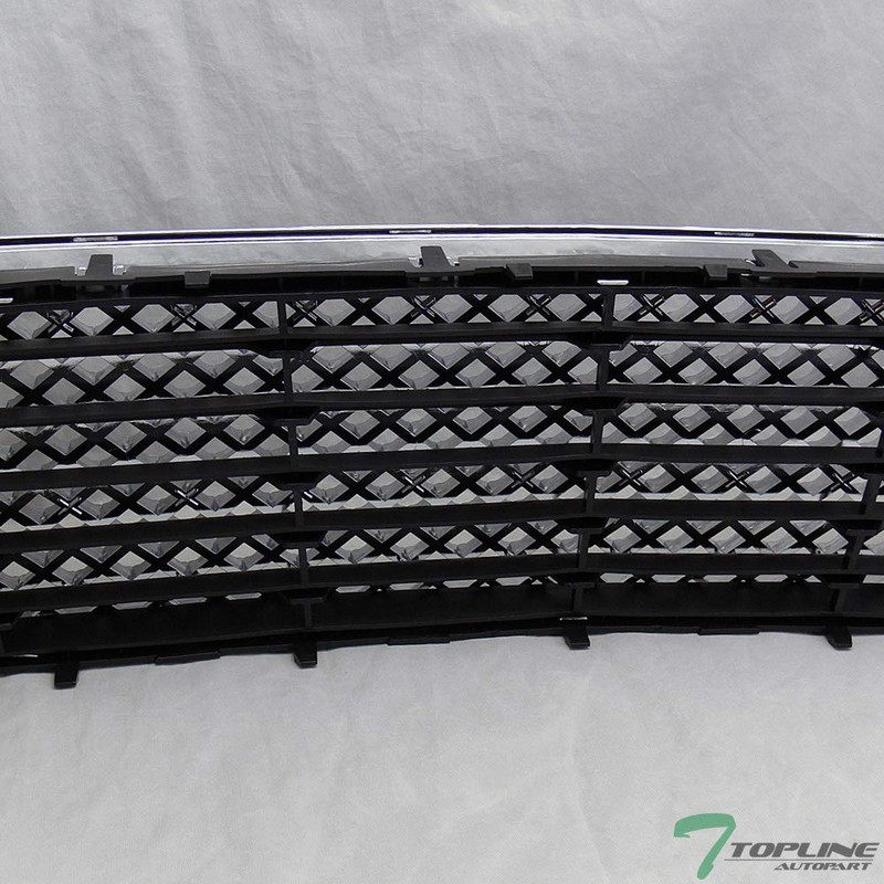 Chrome Mesh Front Lower Bumper Grill Grille Guard ABS Compatible