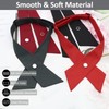 Mantieqingway School Uniform Pre Tied Bows for Girls Women Solid