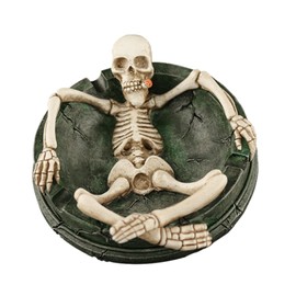 Resin Ashtray, Cigar Ashtray Cute Skull Ashtray Animal Ash Tray for Home Office Indoor and Outdoor Decoration