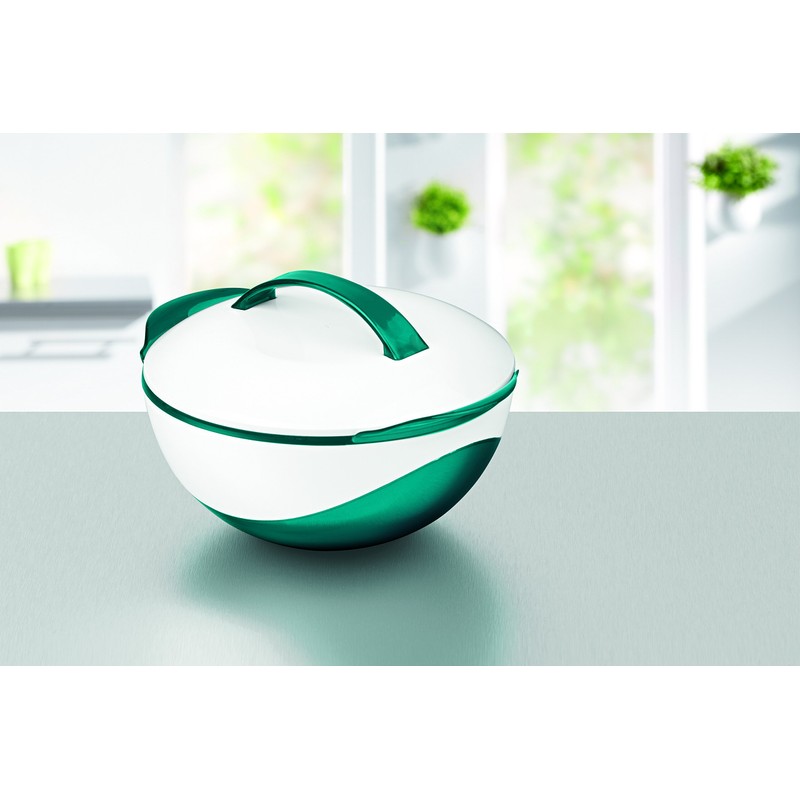 GOURMETmaxx Thermo-Bowl, Green/White, 400 ml