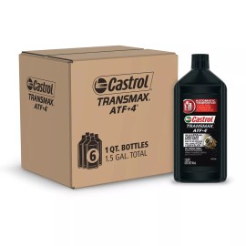 Castrol Transmax ATF 4 Full Synthetic Automatic Transmission Fluid 6 Pack