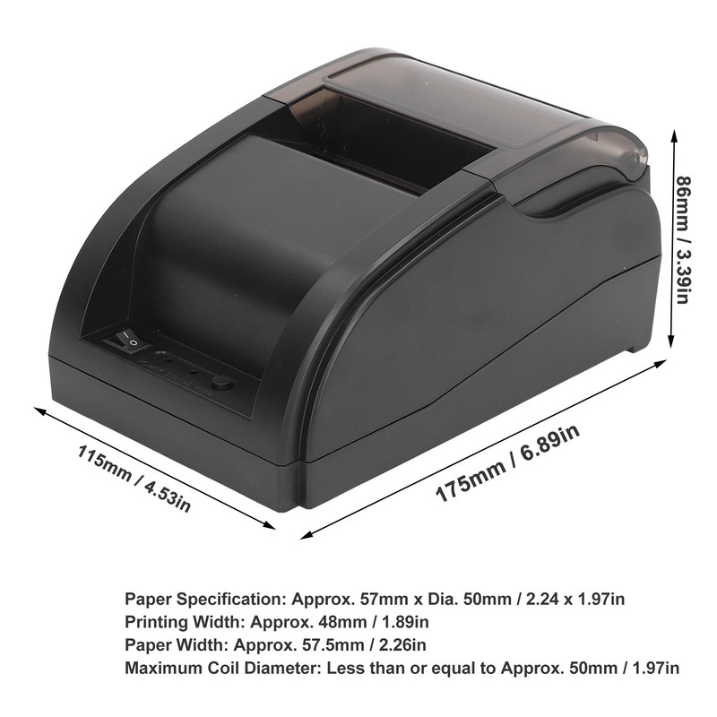 Thermal Receipt Printer BT Quick Printing Label Printer for Supermarket