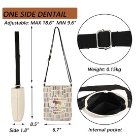 MBMSO Rec TV Show Crossbody Bag Rec TV Fandom Comedy Gift for Office Fan Bye Bye Lil Sebastian Rec TV Fandom Merchandise, Parks Tv Crossbody