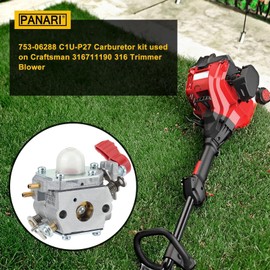 Panari 753-06288 25cc Carburetor for Craftsman 316711190 316711192 316740890 316740820 316740800 316711171 316725860 316731200 316740870 C1U-P27 Trimmer Weedeater