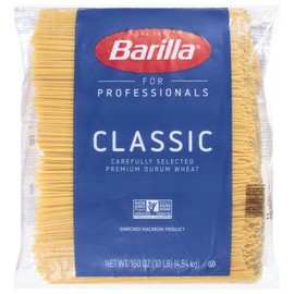 Barilla Linguine Pasta, 160 oz. Bag - Non-GMO Pasta Made with Durum Wheat Semolina - Kosher Certified Pasta (Pack of 2)