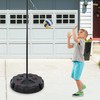 Hey! Play! Portable Tetherball Complete Outdoor Game Set with Base,