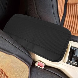 X AUTOHAUX 12.60"x7.68" Car Center Console Lid Armrest Cushion Pad Black