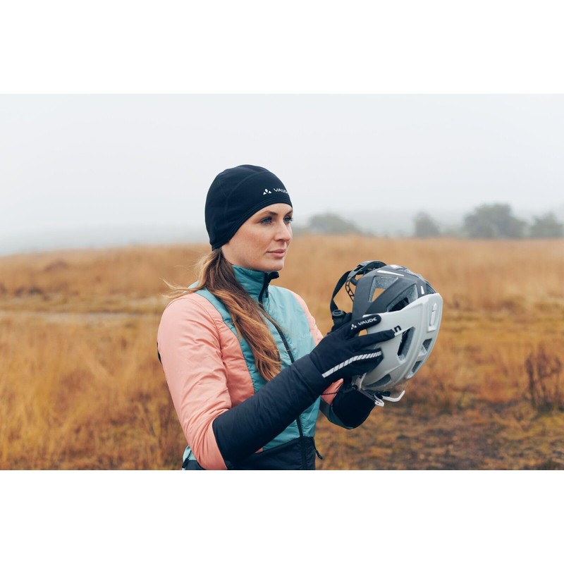 VAUDE Unisex bike cap (Bike Cap) - black / white,