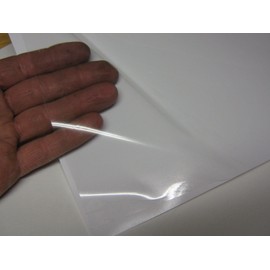 Roll of Transparent Sign Vinyl, Self-Adhesive (24 inch x 10 ft, Clear)