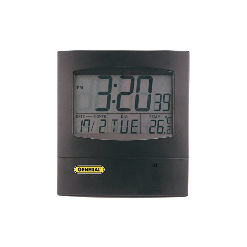 General Tools Jumbo Display Digital Wall Clock #DJC381 with Time,