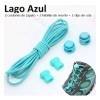 Ajustable Elasticas Deporte Cordones Niños Y Adultos 4 Pzas Negro/gris/blanco/verde