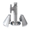 KEENEY K857-21 Clip on Deep Flange Cover for 1/2 in.