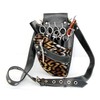 Hairdressing Scissor Pouch by Kassaki Black Check Tool Belt Bag