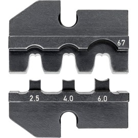 Knipex 97 49 67 Crimping Dies for Solar Cable Connectors, Black, 2.5-6 mm