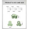 Unbranded Silicone Ice Cube Tray with Lid, Ice Mold for