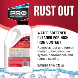 Pro Products - RO05B RO65N Rust Out Water Softener Cleaner And Iron Remover, 4.75 lb.