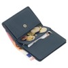 Leather RFID Mini Wallet Men Women Space for Over 15