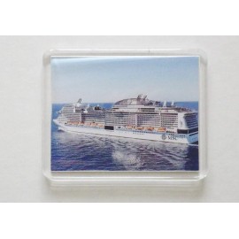 REFRIGERATOR MAGNET – MSC MERAVIGLIA CRUISE SHIP - 3.5”x 3”