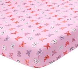 Bedtime Originals Magic Garden Fitted Crib Sheet, Multicolor