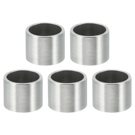PATIKIL M10 Stainless Steel Spacers, 5 Pcs Metal Spacer Stainless Steel 10.2mm ID x 12mm OD x 10mm L Spacer Screw Standoff Round for 3/8" M10 Screw Bolts