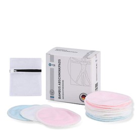 N-PIR Premium Washable Make-Up Pads I Improved Concept 2020 as a Set of 12 I Innovative Make-Up Wipes made of Bamboo I Sustainable Reusable Make-Up Wipes 2.0