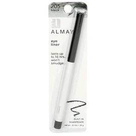 Almay Eyeliner Pencil, Black [205], 0.01 oz (Pack of 2)