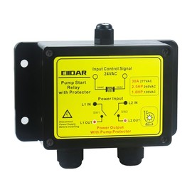 EIIDAR 30A Pump Start Relay with Surge Protector 1-2.5HP 120V/240V Sprinkler System