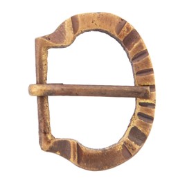 Battle-Merchant Hochmittelalter Schnalle aus Messing, Nr. 1 - Riemenbreite: bis ca. 25 mm