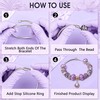 8 Pcs Snake Charm Bracelet Chain Expandable Elastic Charm Bracelet