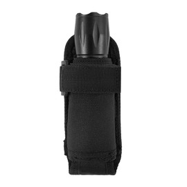 Open Top Flashlight Holder Black,Daily Duty Flashlight Belt Torch Holster Tactical Flashlight Carrying Case Men Women for Camping Hiking Emergency Use Police Daily Use Flashlight Safety Belt Pack