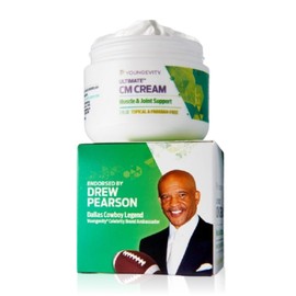 Youngevity Ultimate CM Cream™ - Muscle and Joint Deep Soothing Analgesic Cream - Paraben Free - Back, Neck, Hand, and Feet Pain Support - Menthol 1.4% - (2 oz Jar)