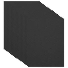 PATIKIL 20 Pcs Black EVA Foam Sheets, 11.8 x 7.87 Inches 1mm Thick Foam Sheets for Crafts Flexible DIY Handcraft Scrapbooking Art Supplies