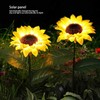 2Pcs Solar Powered LED Lamp Artificial Flower Light Garden Courtyard
