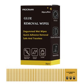 Clean Up Wipes, Adhesive Remover - 36 Count - Safely Remove Adhesive Residue, Quickly Remove Labels, Car Stickers, Crayons, Chewing Gum, Shielding Tape, Marker Pens, And Various Stickers (Black)