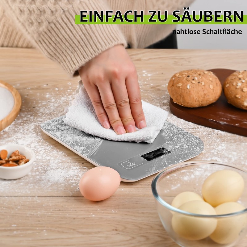 Digital Kitchen Scales, 10 kg, Professional Scales with LCD Display