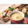 Ishigaki Sangyo Fondue Pot Set, Red, 5.9 inches (15 cm),
