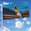 Usa America American And Saint Lucian Saint Lucia Flag 3x5