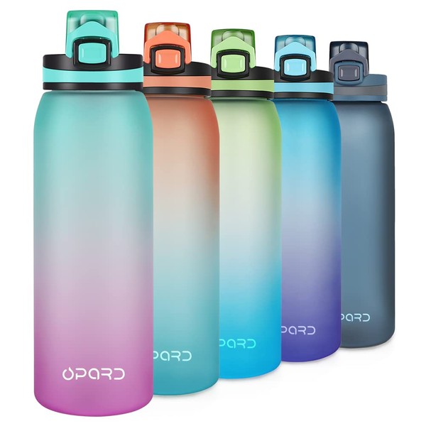 Opard Sports Water Bottle, 900ml BPA Free Non-Toxic Tritan Plastic