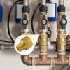 HONSNKS 4 PCS Brass Pipe Fitting 3/8" NPT Female Thread