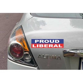 Gear Tatz - Imán para coche - Orgulloso Liberal - 3 x 10 pulgadas - Fabricado profesionalmente en Estados Unidos