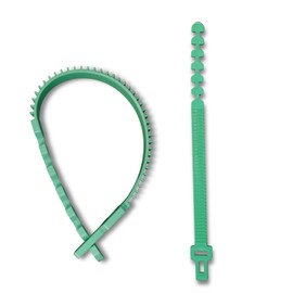 GardenTaurus Pflanzenbinder Verstellbar 10 Stück, Flexible Pflanzenkabelbinder, Kunststoff Kabelbinder für Pflanzenunterstützung