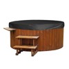 Hot Tub Cover Round Weatherproof 190 Silver Coated Foldable Tear