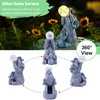 Goodeco Solar Elephants Statue - Outdoor Decorations with Solar LED