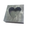 OTOOLWORLD Big Heart Graphite Casting Ingot Mold Metal Refining Scrap