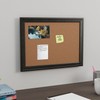 Staples Cork Bulletin Board, Black Frame, 23" x 17" (ST62835)