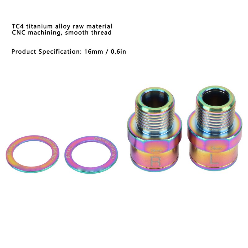 Bicycle Pedal Extender Titanium Alloy Bike Pedal Extension Shaft for
